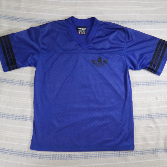 adidas Other - ADIDAS Royal Blue Big Back Logo Mesh Jersey Shirt